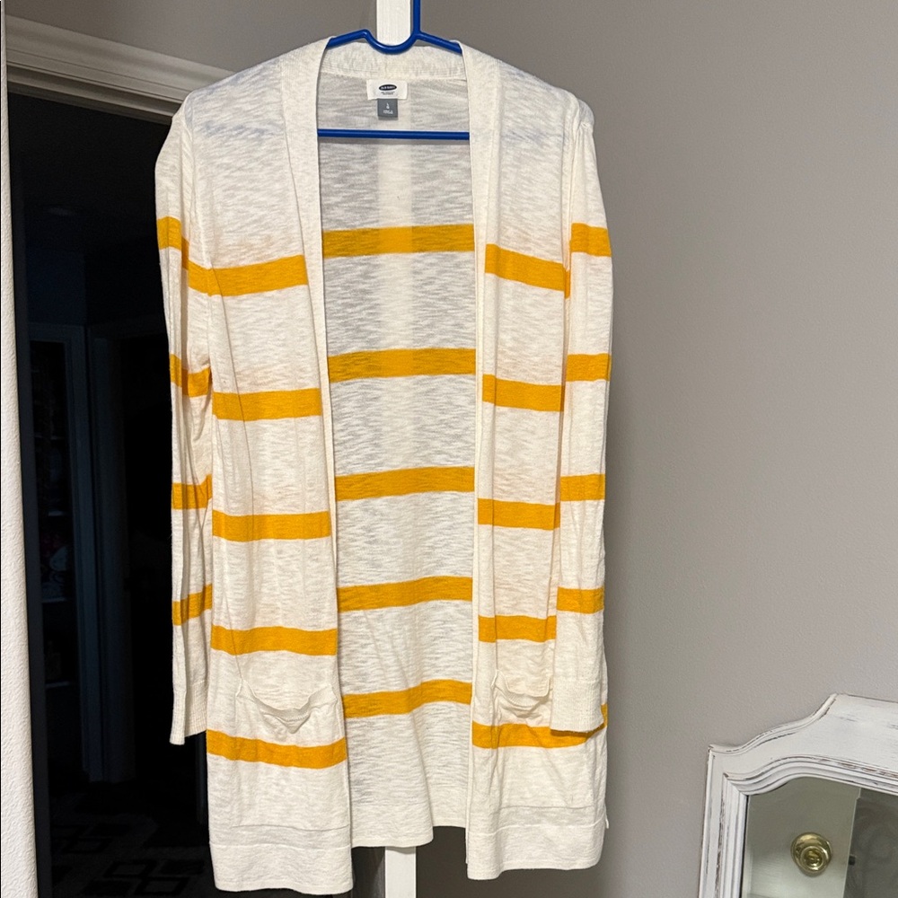 Old Navy cardigan striped sweater